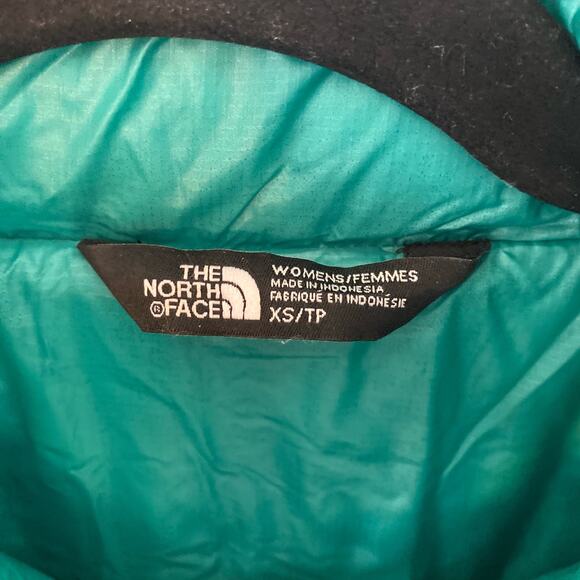 The North Face Green Blue Emerald Thermoball Puffer Jacket Coat Women's size XS - Picture 2 of 10